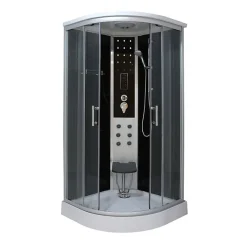 Azura Home Design Cabine de douche LEDA 90x90x215 cm NOIR