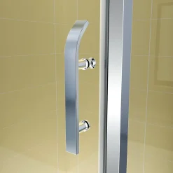 Cabine De Douche|Saniverre Cabine de douche NIKY H.195 cm porte pivotante verre 8 mm transparent 90 x 90 cm -