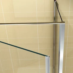 Cabine De Douche|Saniverre Cabine de douche NIKY H.195 cm porte pivotante verre 8 mm transparent 90 x 90 cm -