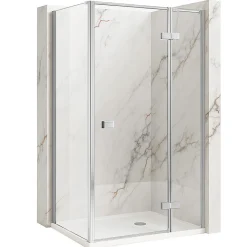 Rea Cabine De Douche Atlas Chrome 90X90 Left