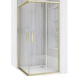 Paroi De Douche|Rea Cabine De Douche City Brush 80X80 Brush Gold