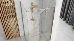 Paroi De Douche|Rea Cabine De Douche Fargo 90X120 Gold