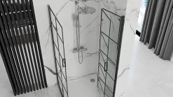 Rea Cabine de douche Molier Double Black 80x80