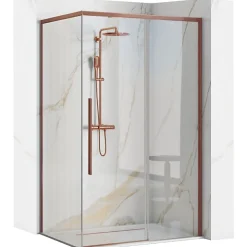 Paroi De Douche|Rea Cabine De Douche Solar 90X120 Brush Copper