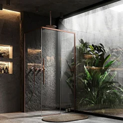 Paroi De Douche|Rea Cabine De Douche Solar 90X120 Brush Copper
