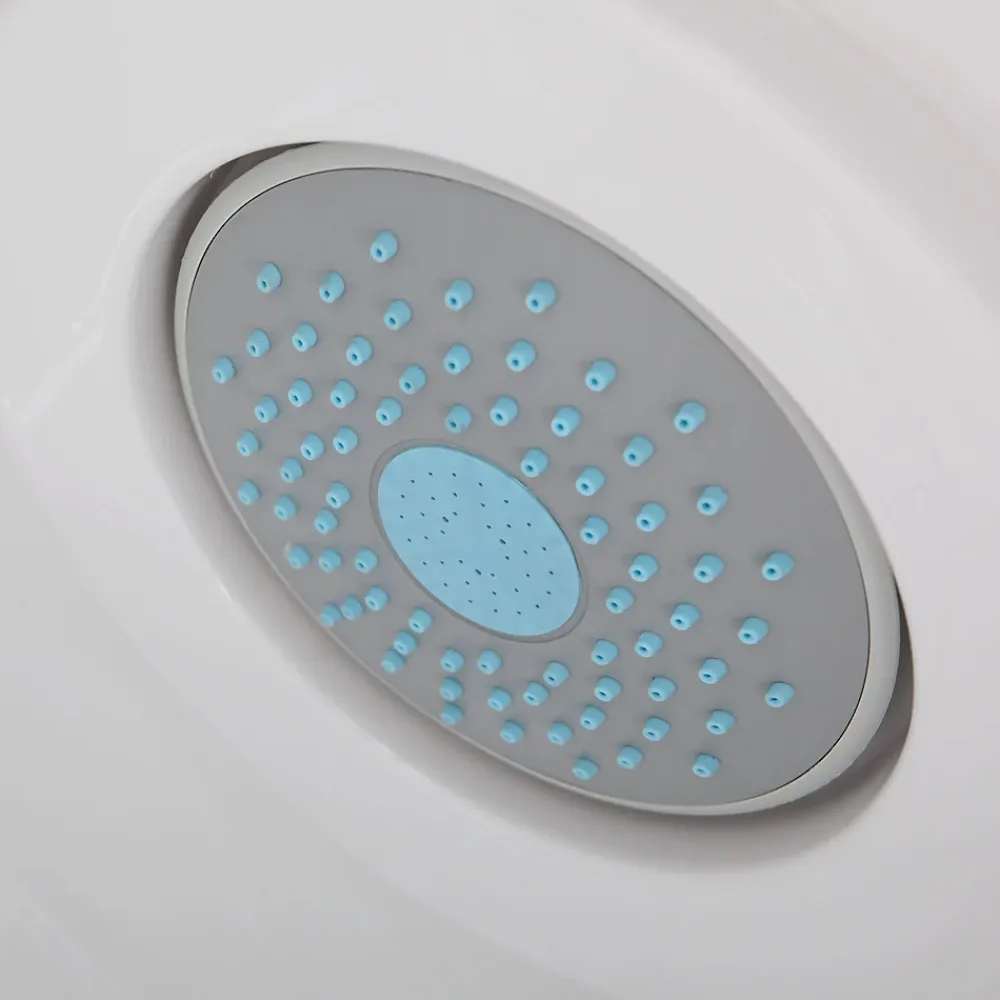 Cabine De Douche|Kiamami Valentina Cabine De Douche 90X90 Avec Hydromassage Et Bain De Vapeur Semi-Circulaire - Vesuvio