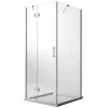 Cabine De Douche|Idralite Cabine de douche 70x60 CM H190 Transparent avec Easyclean mod. Flip Porte + Fixe