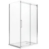 Cabine De Douche|Idralite Cabine de douche 90x120CM H200 Verre Transparent 8mm Droite avec Easy-Clean mod. Prime Duo 1 Porte