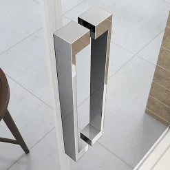 Cabine De Douche|AICA Sanitaire Cabine de douche 140x90x195 cm - verre 8 mm anticalcaire - porte coulissante - sans receveur