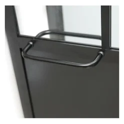Cabine De Douche|Gelco CABINE DE DOUCHE 90X120X220 STYLE INDUSTRIEL NOIR
