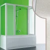 Pare-Baignoire|Forte Cabine douche 3 côtés Pare-Baignoire 70x160x70 CM en acrylique mod. Plutone 2 avec ouverture centrale