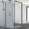 Cabine De Douche|Idralite Cabine douche avec 3 côtés 90x90x90 AP. 90 CM H185 granité modèle Sintesi Trio avec 1 portillon