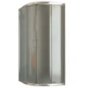 Cabine De Douche|Idralite Cabine Douche Demi-Circulaire 80x80 H185 Opaque 6mm mod. Alabama