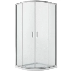 Cabine De Douche|Idralite Cabine Douche Demi-Circulaire 80x80 H198 Opaque 6mm mod. Ready