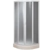 Cabine De Douche|Forte Cabine douche demi-circulaire 80x80 CM en acrylique mod. Marte avec ouverture culissante
