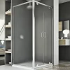 Idralite Cabine Douche 90x120 AP. 120 CM H185 granité modèle Sintesi Duo 2 Portillons