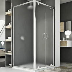 Idralite Cabine Douche 90x120 AP. 120 CM H185 granité modèle Sintesi Duo 2 Portillons