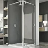Idralite Cabine Douche 80x100 AP. 100 CM H185 transparent modèle Sintesi Duo 1 Portillon