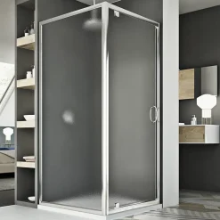 Idralite Cabine Douche 75x100 AP. 100 CM H185 granité modèle Sintesi Duo 1 Portillon