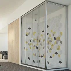 Cabine De Douche|Idralite Cabine douche 90x180 H198 CM mod. Young Duo 2 Portes Transparent