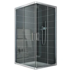 Idralite Cabine Douche 80x100 H185 Transparent 6mm mod. Alabama