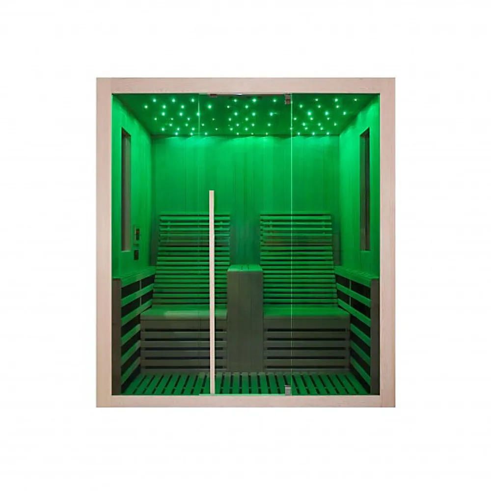 Azura Home Design Cabine infrarouge CARBONE 2 personnes