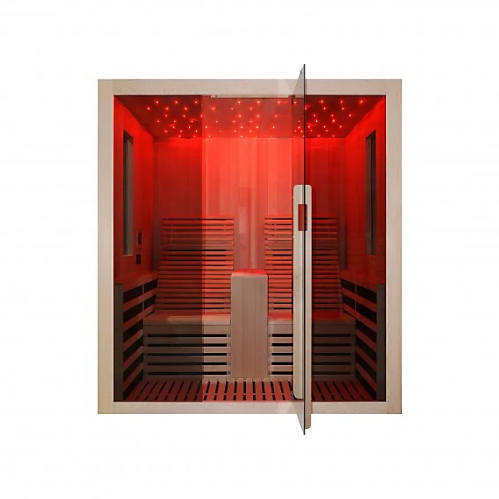 Azura Home Design Cabine infrarouge CARBONE 2 personnes