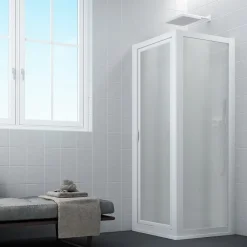 Cabine De Douche|Forte Cabine paroi de douche pivotante 70x70 ouv. 70 CM H 190 en Acrylique mod. Sigma Duo