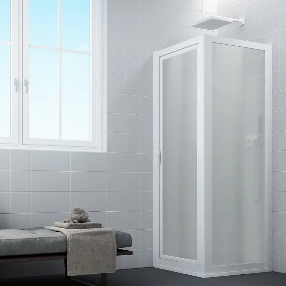 Cabine De Douche|Forte Cabine paroi de douche pivotante 70x70 ouv. 70 CM H 190 en Acrylique mod. Sigma Duo