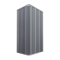 Forte Cabine parois douche en Plastique pvc 80x80 h 185 mod. Flex avec ouverture latérale