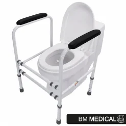 Wc Pmr|Bm Medical     Cadre de toilette autoportant - Bm Médical CT-50- Réglable en hauteur et en largeur