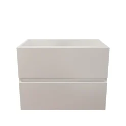 Meuble Sous-Vasque|Cuisibane Caisson de salle de bain ROSALY INOX - 70 cm- Blanc- Plan vasque en