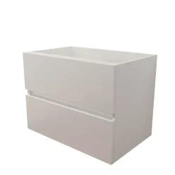 Meuble Sous-Vasque|Cuisibane Caisson de salle de bain ROSALY INOX - 70 cm- Blanc- Plan vasque en