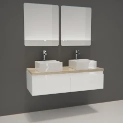 Mob-In Caisson de salle de bain - Meuble bas rangement salle de bain - WILL
