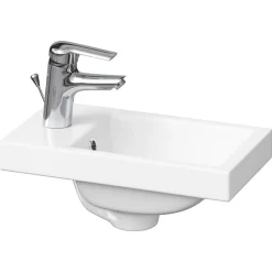 Vasque À Poser|Cersanit Como Lavabo pour meuble 40x22 cm avec trou pour robinetterie au milieu (K32-001-BOX)