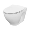Cersanit Moduo cuvette suspendue sans bride avec abattant SoftClose, Blanc (K701-147-ECO)