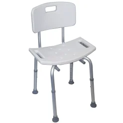 Aidapt Chaise de douche avec dossier à hauteur réglable - VB540S