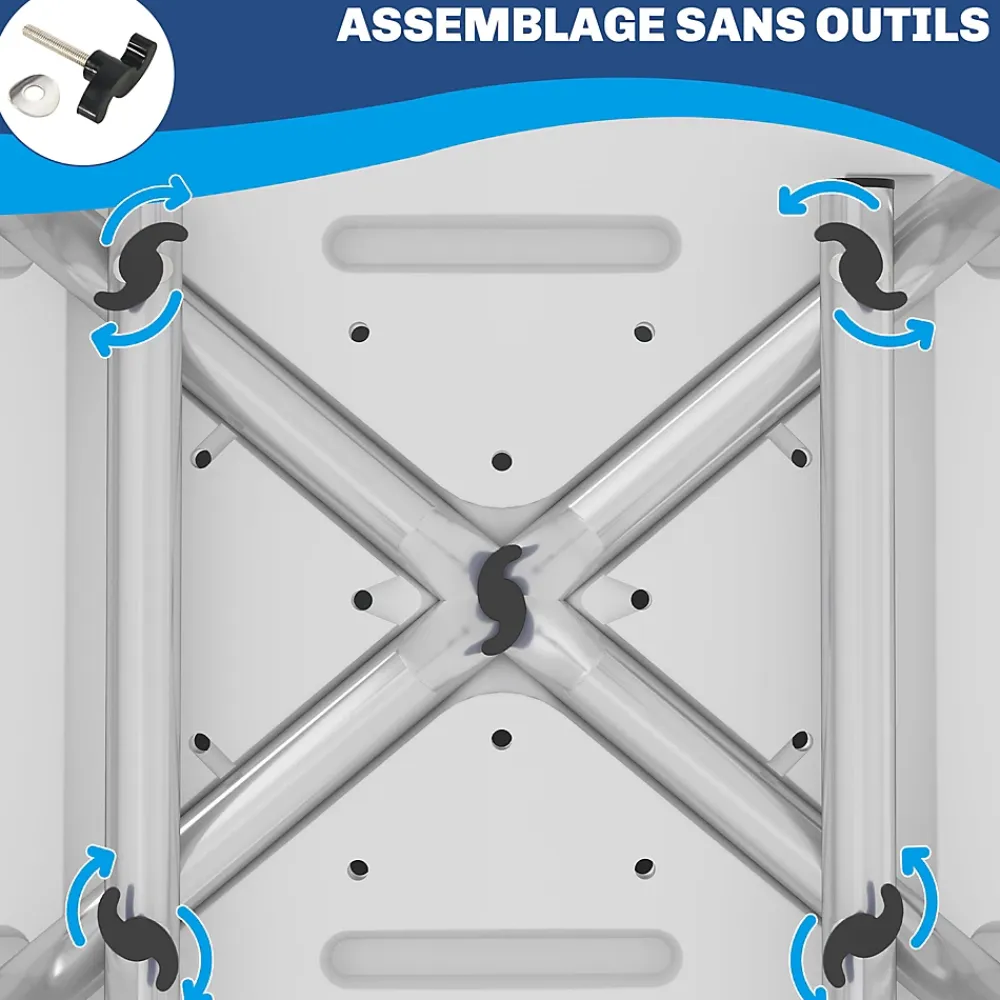Siège De Douche|Homcom Chaise de douche siège de douche ergonomique hauteur réglable pieds antidérapants charge max. 136 Kg alu HDPE bleu