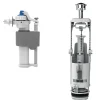 Flomasta Chasse d'eau + robinet flotteur à ouverture différé , double bouton poussoir + étrier