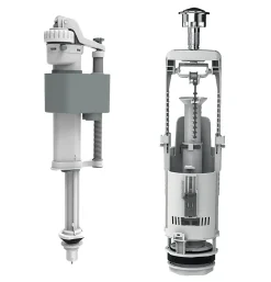 Chasse D'Eau|Flomasta Chasse d'eau + robinet flotteur bas , double bouton poussoir + étrier