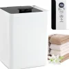 Giantex Chauffe-Serviettes 23 L,Ecran LED, Minuterie de 15 à 90 Min, pour Serviettes 114 x 178cm, Peignoirs, Couvertures, Blanc