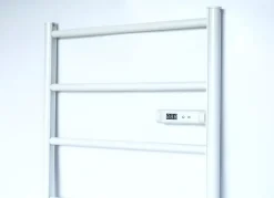 Chemin'Arte Sèche-Serviettes Blanc Design échelle 150cm - 250W - Thermostat électronique - Timer