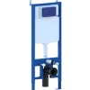 Bidet|Laneri Châssis de bâti-support avec réservoir caché pour cuvette suspendu complet de plaque de commande double bouton en acier inoxydable
