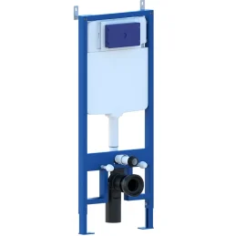 Bidet|Laneri Châssis de bâti-support avec réservoir caché pour cuvette suspendu complet de plaque de commande double bouton en acier inoxydable
