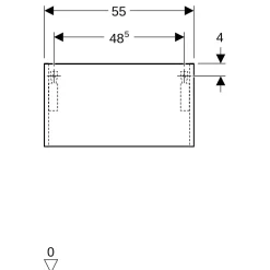 Wc Suspendu|Geberit Coffre rangement blanc Lineo