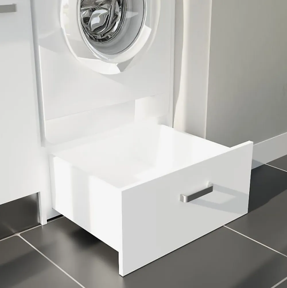 Cuisibane Coffre tiroir pour meuble lave-linge surélevé