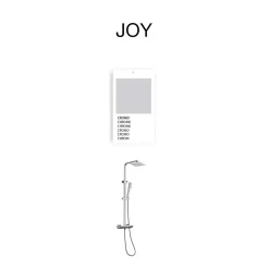 Poalgi Colonne bain douche mécanique avec barre extensible SKY BATH chromé série JOY