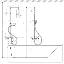 Robinet De Douche|Hansgrohe Colonne bain douche thermostatique Vernis Shape 230 chromé + nettoyant Briochin