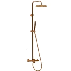 Colonne De Douche Thermostatique|Essebagno Colonne bain-douche thermostatique cuivre brossé luisa II 250