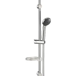 Autres Colonne Barre de douche chromee entraxe reglable 70 cm douchette monojet mobile